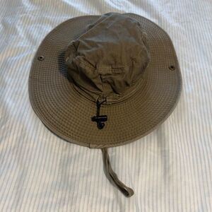 Magellan Outdoors Boonie Hat Olive Green Cotton Sun Hat with Adjustable Strap